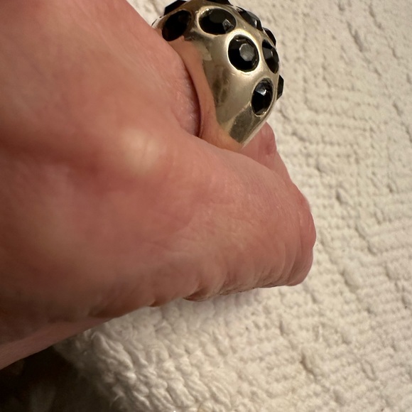 Dome Sterling silver and onyx. - Picture 6 of 10